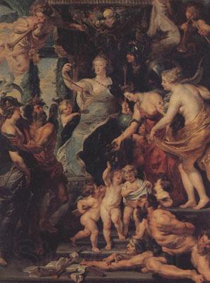 Peter Paul Rubens The Felicity of the Regency of Marie de'Medici (mk01) Norge oil painting art